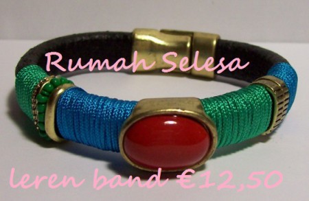 Mooie Leren armband met magneetsluiting artikelnummer:Tr034