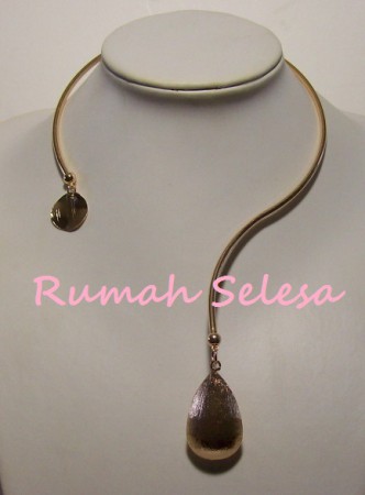 moderne metalen ketting goudkleurig artikelnummer:TrK007